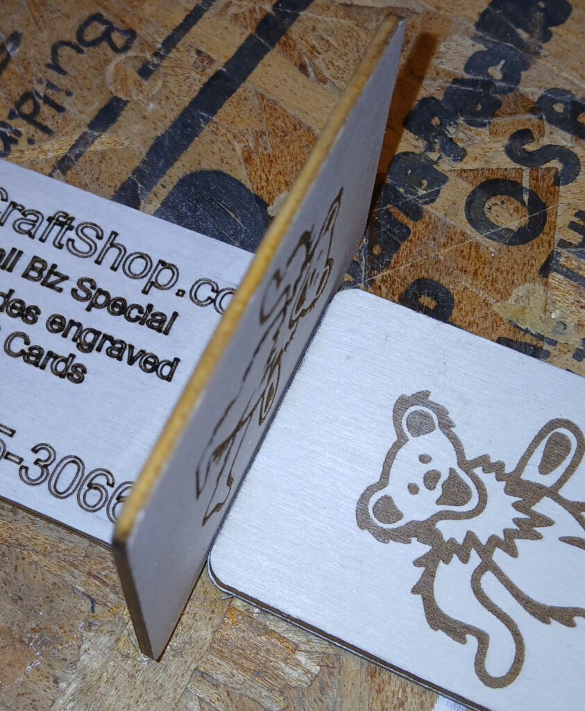 Engraved both sides by Webcraftshop.com up to three lines of text or a graphic
